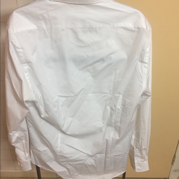Brand New HUGH and CRYE white dress shirt! - Picture 2 of 5